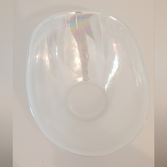 Iridescent Pearl Glass Bowl Vase - Picture 2 of 5
